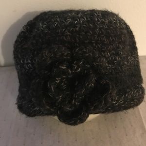 Woman hand knitted hat